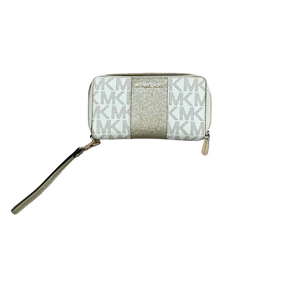 Michael Kors Jet Set Center
Stripe Wallet Vanilla MK Gold
Phone Wristlet